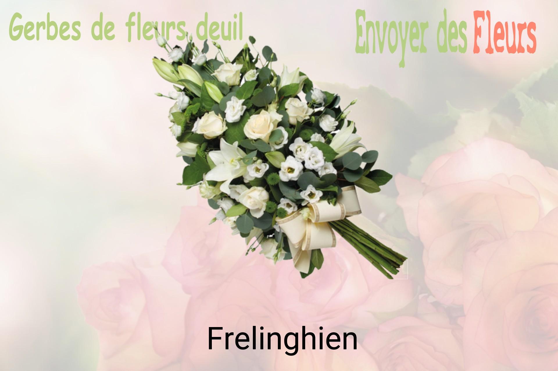 Gerbe de fleurs de deuil livrée à Frelinghien